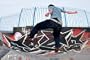 Brewster Gravity 258-75014M Non-Woven Pre-Pasted Skateboard Kickflip Wall Mural, 10.5-Foot Wide by 8-Foot High