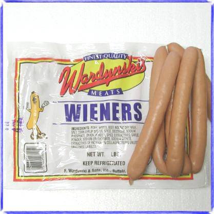 Tender Casing Wieners 3# pkg by Hot Dogs