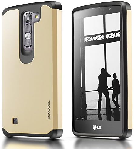 Evocel® LG Volt 2 Case (LS751) - Dual Layer Armor Protector Case For LG Volt 2 LS751 (Boost Mobile) - Retail Packaging, Gold Medal