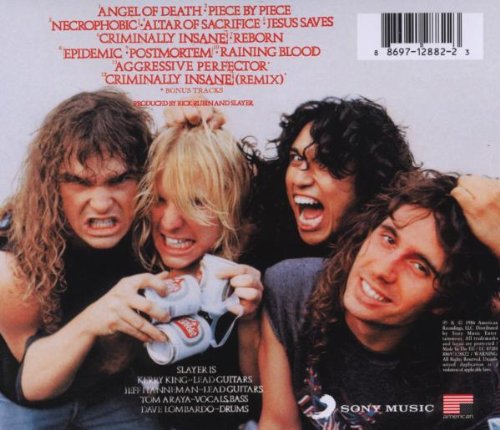 Cover image : Reign in Blood