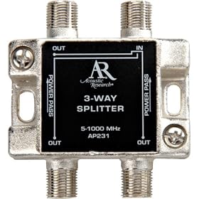 Acoustic Research AP231 High Performance video 3-way splitter by 