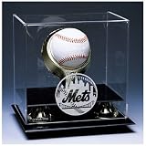 Caseworks New York Mets Single Ball Base with Gold Ring
