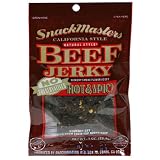 SnackMasters Beef Jerky, Hot & Spicy, 1-Ounce Packages (Pack of 12)