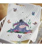 Eeyore Baby Quilt Stpd X-Stitch Kit-34''x43''