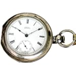 #IK7B Waltham Wm Ellery Antique Key Wind Pocket Watch Coin Silver Hunter 18 size 7 jewels Ca 1882