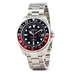 Nautec No Limit Herren-Armbanuhr Deep Sea DS AT-GMT/STSTRDBK