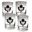 Toronto Maple Leafs 4pc Rocks Glass Set - Primary Logo NHL Hockey