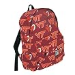 Virginia Tech Backpack Hokies Bag SMALLER than Huge Cumbersome Full-Size Packs- WATERPROOF LINING