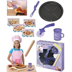 Children's Pizza Making Set for Kitchen, Gift Set. Create tasty, homemade pizza pies! *Perfect Gift... by Toy Cooking Sets