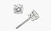 0.40 TCW Platinum Diamond Stud Earrings