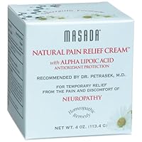 Masada Natural Pain Relief Cream with Alpha Lipoic Acid