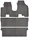Premier Custom Fit 3-piece Set All One Piece Carpet Floor Mats for Honda and Isuzu (Premium Nylon, Gray)