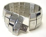 Calvin Klein CK Silver Tone Stainless Steel Bracelet Bangle KJ13AB01010L S