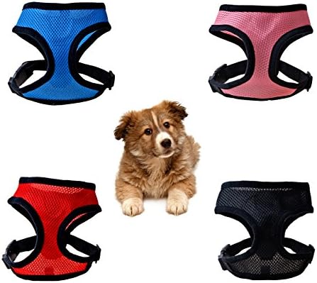 YAXXO Dog Harness - Comfort Control - Lightweight Vests - Puppy Accessories (Red, Size L)