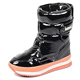 (オスランド)Auslandダウン　ブライド-ビロード ブーツ レディースブーツ スノーブーツ スキーブーツ　BLACK&ORANGE 24CM