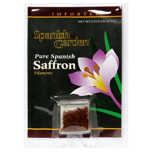 Spanish Garden Pure Spanish Saffron Filaments, .0176-Ounce Packages (Pack of 12)