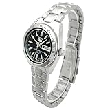 日本逆輸入 海外モデル SEIKO セイコー SEIKO 5 セイコー5 デイデイトカレンダー搭載 自動巻 手巻 腕時計 レディースウォッチ ブラック文字盤 SYMH07K1