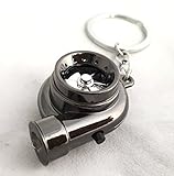 タービン キーホルダー LED ライト サウンド 付き 回転 (ブラック) 第1節