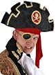 Arr Matey Black Pirate Hat For Kids Or Adult - One Size