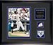Derek Jeter Framed 6x8 Photograph with Personalized Plate, Game Used Baseball Piece and Team Medallion