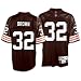 Browns Reebok Men's Retired Player Premier Jersey ( sz. XXL, Brown, Jim : #32 : Browns )