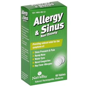 NatraBio Allergy & Sinus, Non-Drowsy, Tablets, 60 tablets