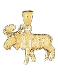 CleverEves 14K Gold Pendant Moose 5.4 - Gram(s)