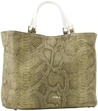 Furla Gemini M E/O Tote,Olive/Onyx,One Size