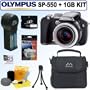 Olympus SP-550UZ 7.1MP Digital Camera + 1GB Accessory Kit