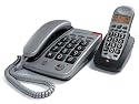 Emporia D17BB_GE Komfort-Telefon mit DECT Telefon (H&ouml;rger&auml;te tauglich, Riesentasten) grau