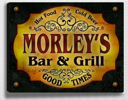 Morley's Bar & Grill 14'' x 11'' Collectible Stretched Canvas