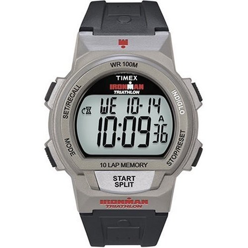 Timex Unisex IRONMAN T5K171 Purple Resin Quartz Watch with Grey Dial