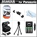 Essential Accessories Kit For Panasonic Lumix DMC-LZ20, DMC-LZ20K, DMC-LZ20R, DMC-LZ30, DMC-LZ30K Digital Camera Includes USB 2.0 High Speed Card Reader + 4AA High Capacity Rechargeable NIMH Batteries + AC/DC Rapid Charger + Deluxe Carrying Case + More