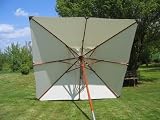 Sonnenschirm Schirm Marktschirm 3x3 3m X 3m eckig Natural