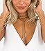 Fancymix Women's Black Lariat Suede Girl Style Chain Necklace Wrap Choker (Brown/sy)