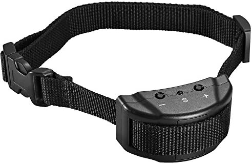 Petist Electronic Dog Anti Bark No Bark Shock Collar, No Harm Sound and Shock Control Pet Training System for Small, Medium &amp; Large Dogs, Black