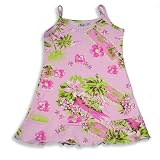 Girlfriends by Anita G. - Girls Floral Tank Dress, Pink, Green