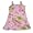 Girlfriends by Anita G. - Girls Floral Tank Dress, Pink, Green (Size 6X)