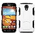 Asmyna Rubberized Armor Stand Protector Cover for LG LS740 (Volt) - Retail Packaging - Black/White