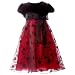 Girls Clothes Christmas Holiday BURGUNDY FLORAL Dress RARE EDITIONS Girl 7-16