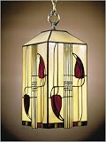 Dale Tiffany 2727/1LTA Mission Henderson Mackintosh One Light Hanging Lantern in Antique Brass