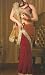 Spicy red Party wear contemporary georgette banarsi sari fabric / saree / wrap