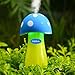 dizaul Ultrasonic Cool Mist Humidifier, Mushroom Humidifier 200ml for Skin moisturing,Stealth mask with No Noise,Waterless Auto Off,LED Lights,Portable for Baby Room,Bedroom,Office,Spa,Yoga,Car(Blue)
