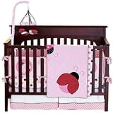 Mod Pod Pop Ladybug 4-piece Crib Bedding Set