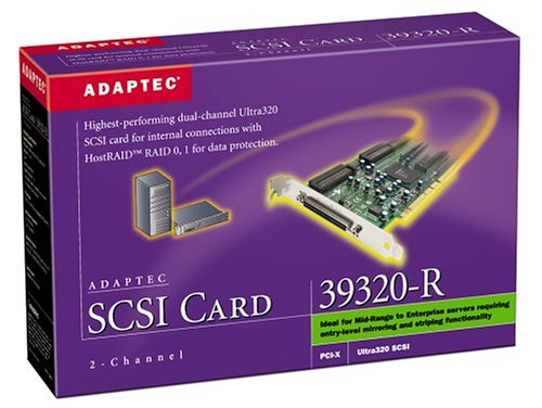 Adaptec 64-Bit 133Mhz PCI-X Ultra320 Dual-Channel SCSI Card with Host RAID