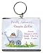Baby : Too Cute Birth Announcement Photo Key Chain, Personalized, 2.75" x 3.25" Carriage (Boy)