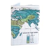 Departure from Normal Map Travel Passport Holder