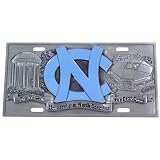 North Carolina Tar Heels Heavy-Duty Color Pewter License Plate
