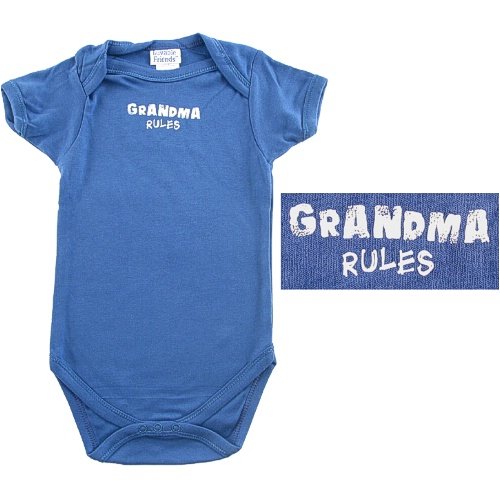 Baby Says Bodysuit   Grandma Rules