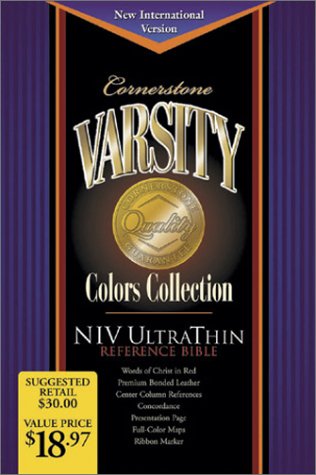 Varsity Ultrathin Reference Bible-NIV (Cornerstone varsity colors collection)